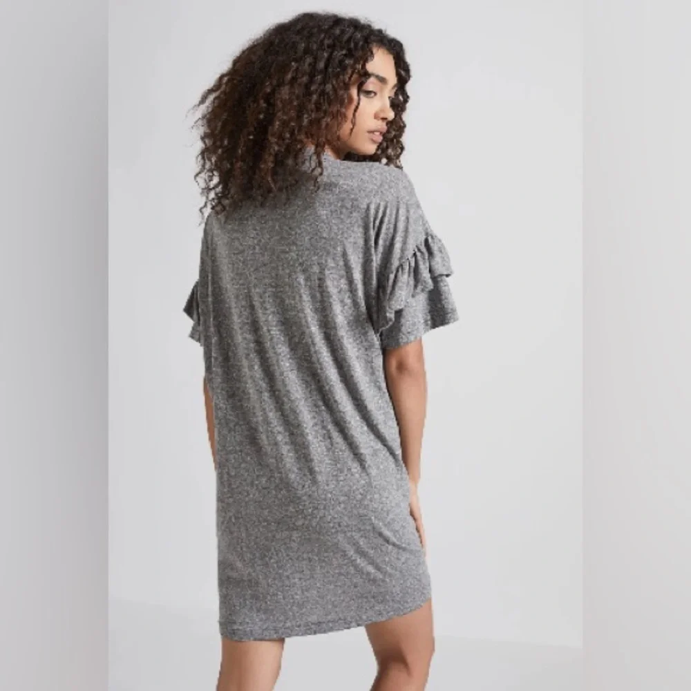 Current/Elliott Dress Ruffle Sleeve Roadie T-Shirt Mini Dress | Sz Large (3) - Picture 6 of 10